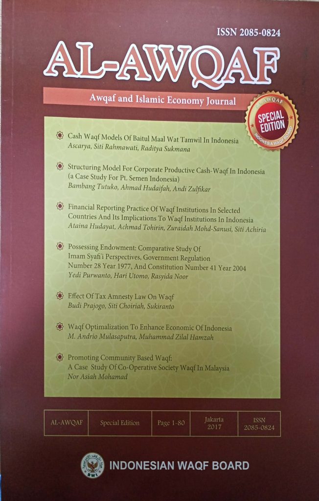 Awqaf And Islamic Economic Journal