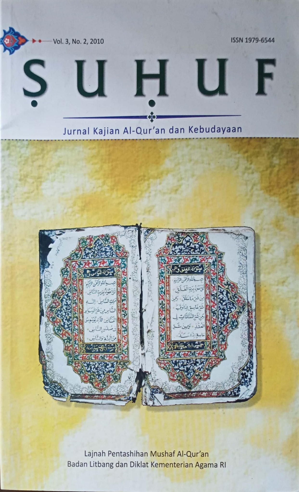 Suhuf Jurnal Kajian AlQuran Dan Kebudayaan Digital Library Badan